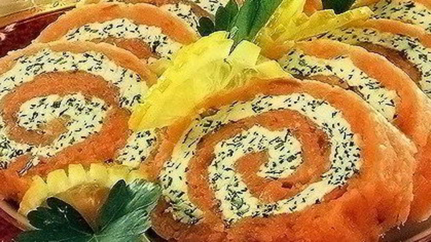 Рецепт рулета из лосося