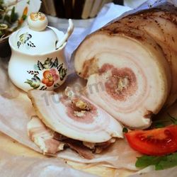 Рецепт Рулета из пузанины вареный