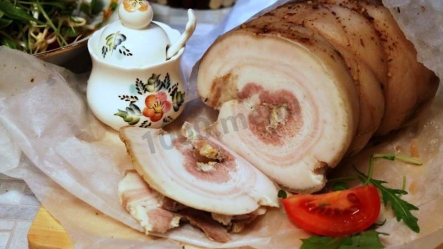 Рецепт рулета из пузанины вареный