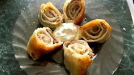 Рецепт рулета mинутка на сковороде