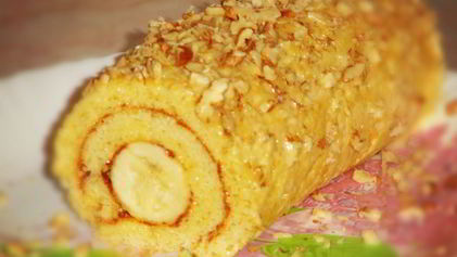 Рецепт Рулета с бананом