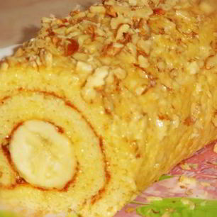 Рецепт Рулета с бананом