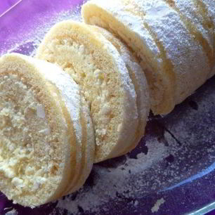 Рецепт Рулета с творожно-цитрусовой начинкой