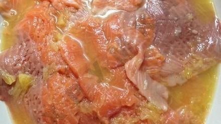 Рецепт рулетиков из форели с апельсинами