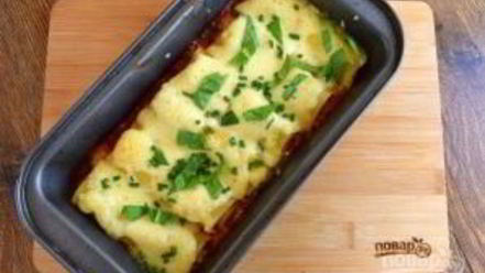 Рецепт рулетов из лазаньи