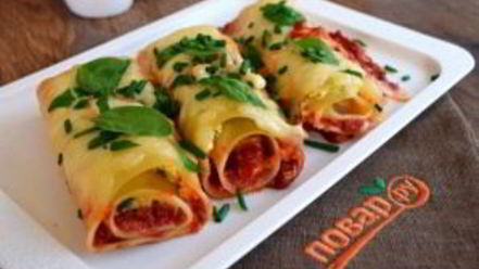 Рецепт рулетов из лазаньи