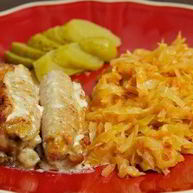 Рецепт Рулетов из свинины с грибами