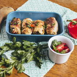 Рецепт Запеченных куриных рулетиков