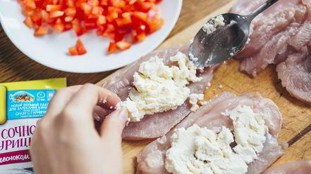Рецепт запеченных куриных рулетиков