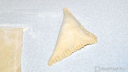 Рецепт самсы из готового слоеного теста