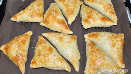 Рецепт самсы из готового слоеного теста