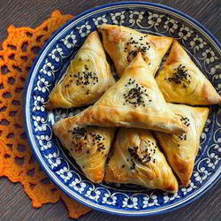 Рецепт Самсы из слоеного дрожжевого теста