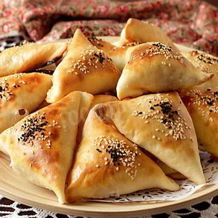 Рецепт Самсы из слоеного теста в духовке