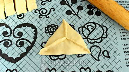 Рецепт самсы на сметанном тесте