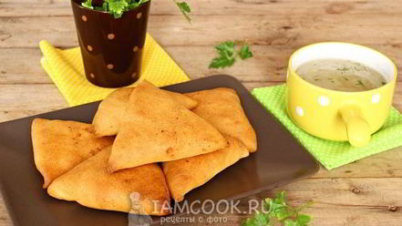 Рецепт самсы на сметанном тесте