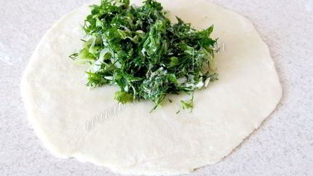 Рецепт самсы с брынзой и зеленью