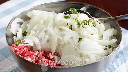 Рецепт самсы с говядиной и луком