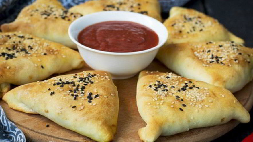 Рецепт самсы с курицей на кефире