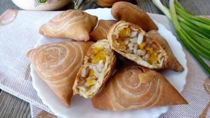 Рецепт Самсы с тыквой и рисом