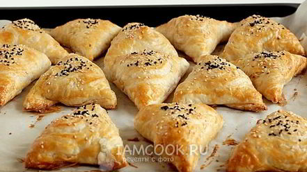 Рецепт самсы с тыквой на готовом слоеном тесте