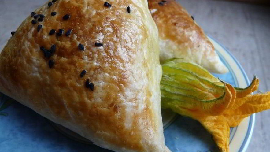 Рецепт слоеной самсы с тыквой