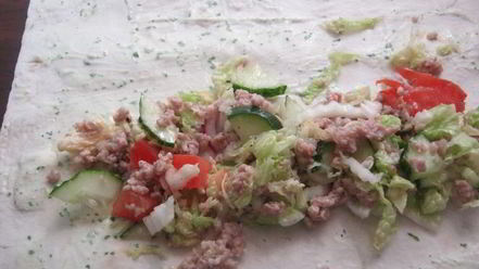 Рецепт домашней шаурмы с фаршем