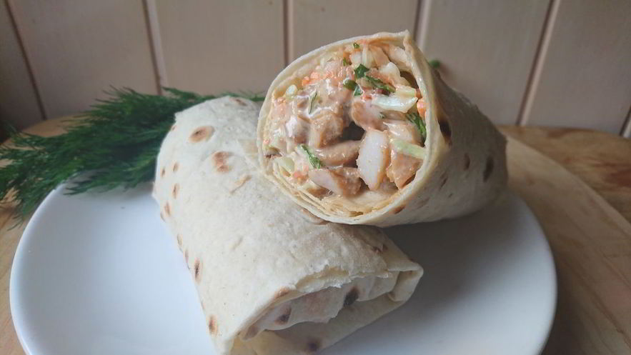 Рецепт шаурмы с домашним майонезом