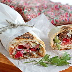 Рецепт Шаурмы с говядиной по-домашнему