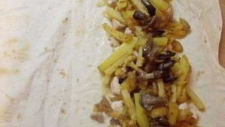 Рецепт шаурмы с грибами и курицей