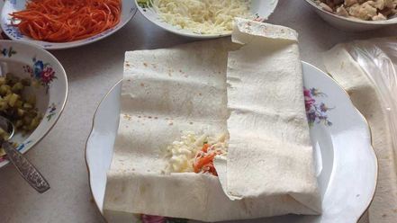 Рецепт шаурмы с курицей в лаваше