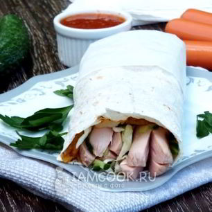 Рецепт Шаурмы с сосиской