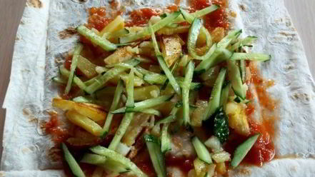 Рецепт шаурмы с сосиской