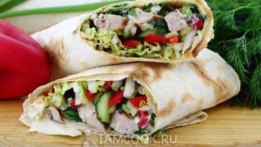 Рецепт шаурмы со свининой