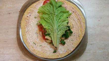 Рецепт шаурмы в лепешке по-домашнему