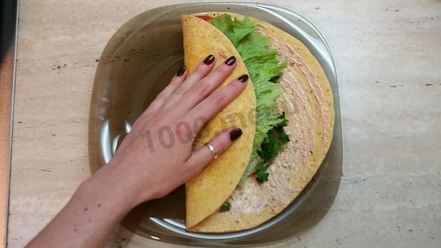 Рецепт шаурмы в лепешке по-домашнему