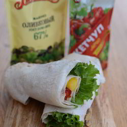 Рецепт Вегетарианской шаурмы с майонезом