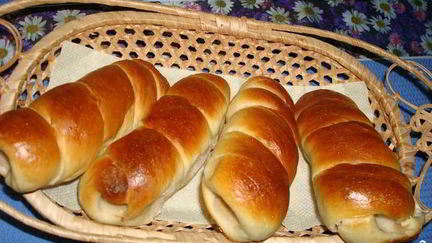 Рецепт Сосисок в тесте без дрожжей