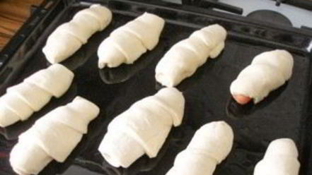 Рецепт сосисок в тесте без дрожжей
