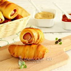 Рецепт Сосисок в тесте в мультиварке