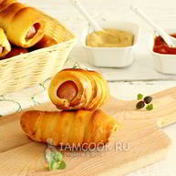 Рецепт Сосисок в тесте в мультиварке