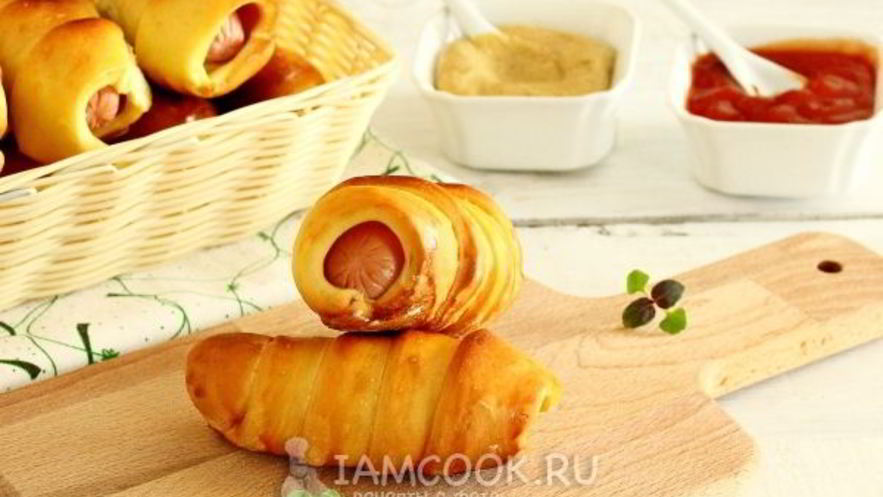 Рецепт сосисок в тесте в мультиварке