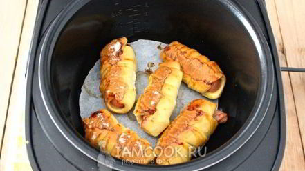 Рецепт сосисок в тесте в мультиварке
