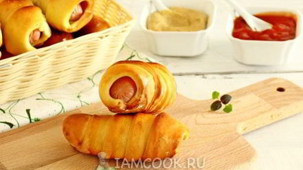 Рецепт сосисок в тесте в мультиварке