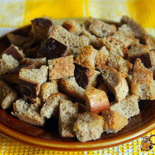 Рецепт Ароматных ржаных сухариков