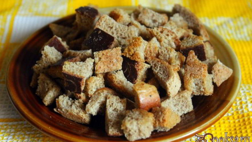 Рецепт ароматных ржаных сухариков