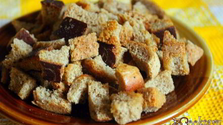 Рецепт ароматных ржаных сухариков