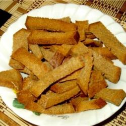 Рецепт Чесночных сухариков с чесноком