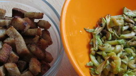 Рецепт кабачков с сухариками