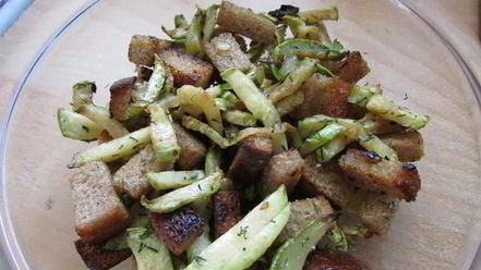 Рецепт кабачков с сухариками