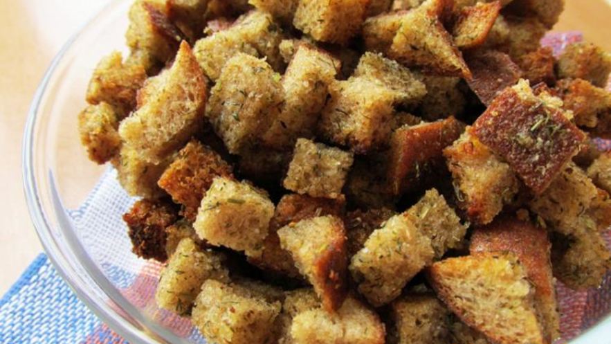 Рецепт хлебных сухариков